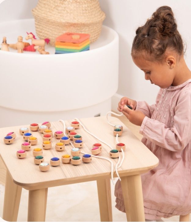 TickiT Houten Rijg Juwelen – Set van 36