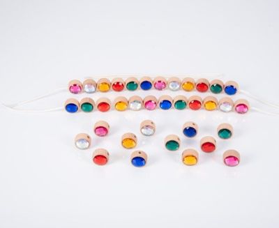 TickiT Houten Rijg Juwelen – Set van 36
