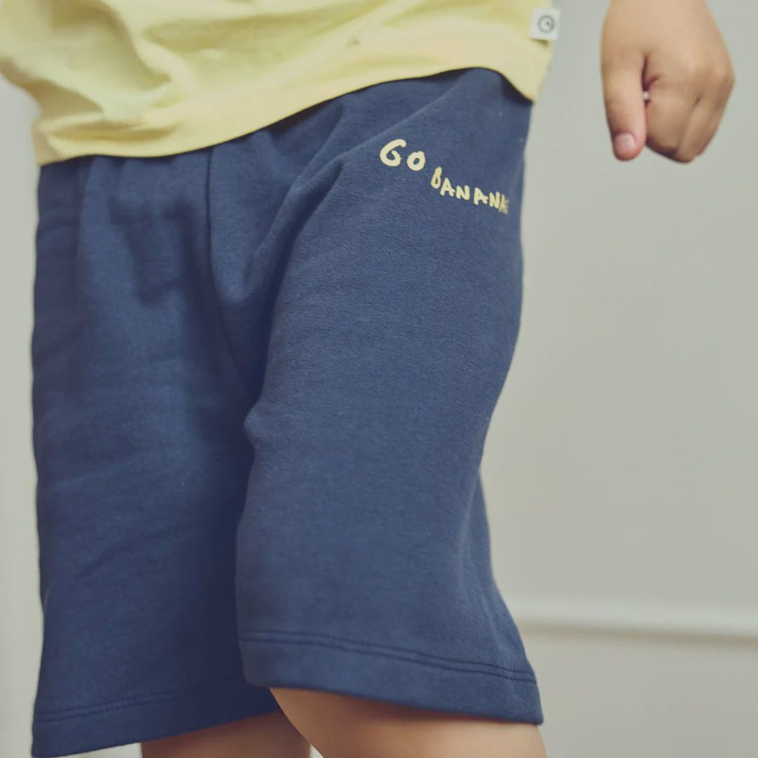 Müsli short Banana – korte broek biologisch katoen met print