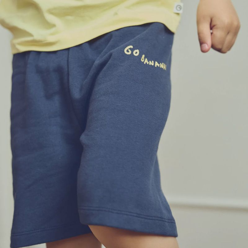 Müsli short Banana – korte broek biologisch katoen met print