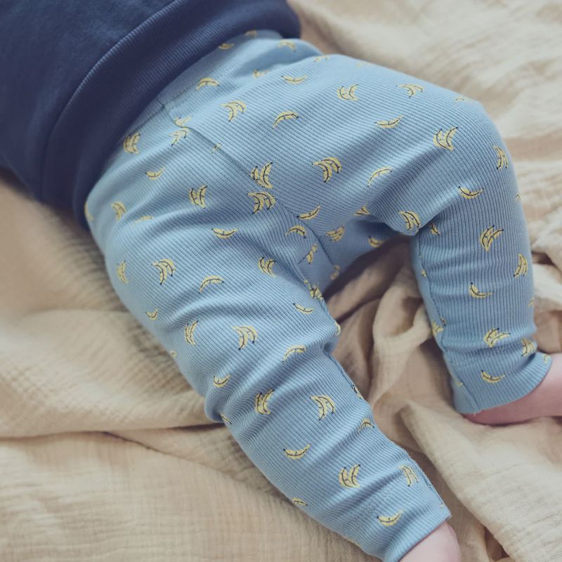 Müsli broek Banana – biologisch katoen broekje met print