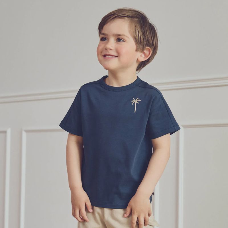 Müsli kindershirt Palm – korte mouw biologisch katoen zomer T-shirt