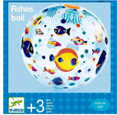 Djeco strandbal Vissen 35 cm