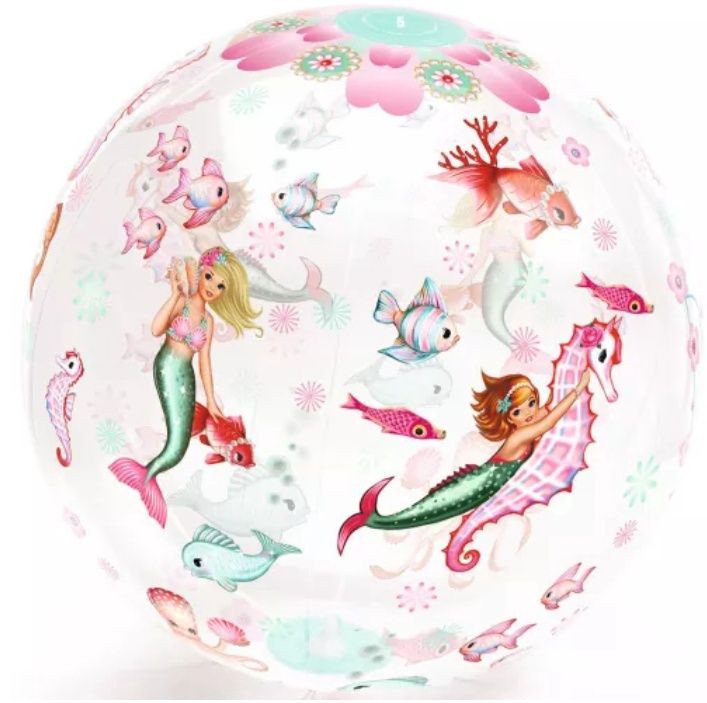 Djeco strandbal Zeemeermin 35 cm