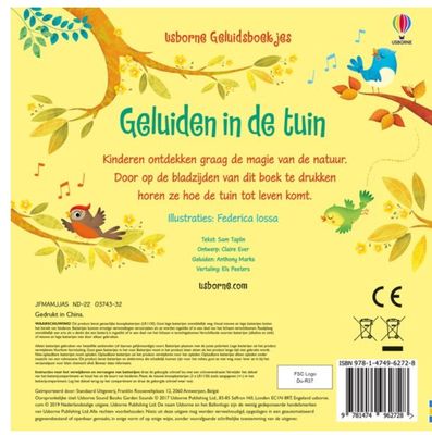 Geluiden in de tuin – Geluidenboekje