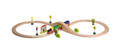 Jouéco houten treinset – 30-delig