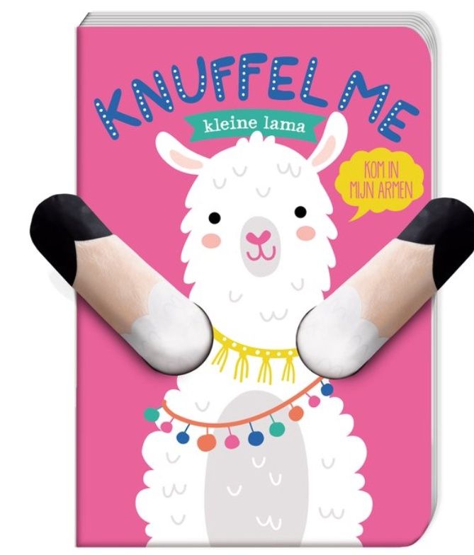 Knuffel me – Kleine Lama | Vingerpopboekje voor Peuters (12 pagina’s)