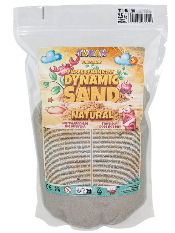 Tuban Kinetisch Zand – Naturel 2,5 kg | Speelzand voor Creatief Spelen