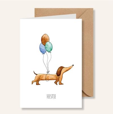 Juulz Feestje Kaart Tekkel

