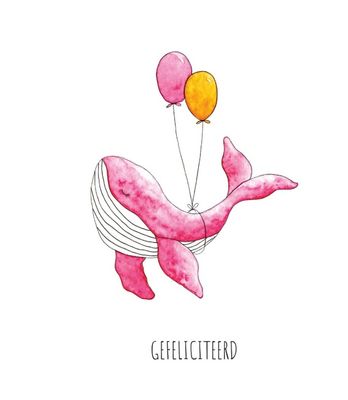 Juulz Gefeliciteerdkaart Walvis