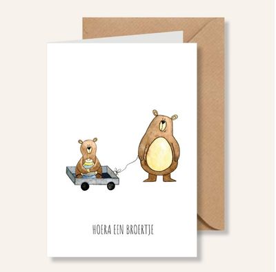 Hoera een broertje (Juulz kaart)
