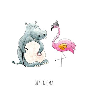 Juulz wenskaart Opa en Oma