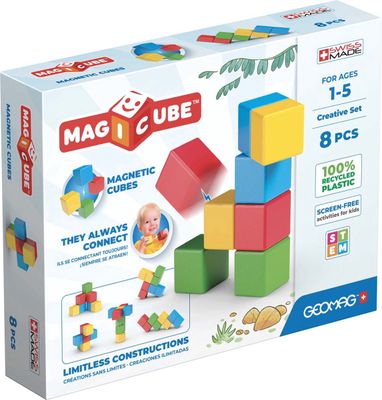 Geomag Magicube Recycled Set 8 stuks – magnetisch speelgoed

