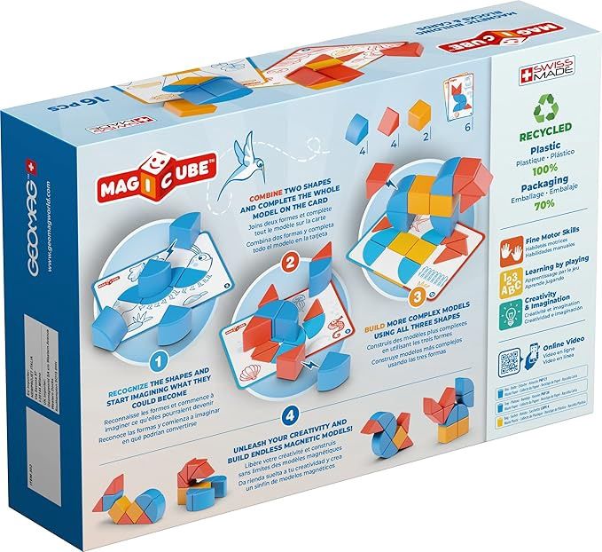 Geomag Magicube Shapes Set 16 stuks – magnetisch speelgoed