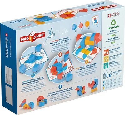 Geomag Magicube Shapes Set 16 stuks – magnetisch speelgoed