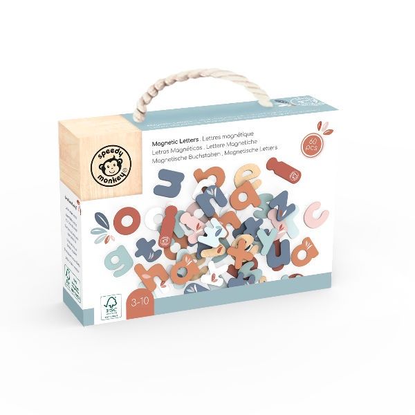 Speedy Monkey Magnetische Letters – 60 Stuks – Hoofdletters