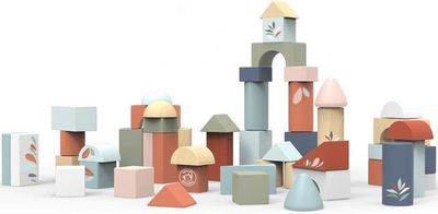 Speedy Monkey Houten Stapelblokken – 50 stuks
