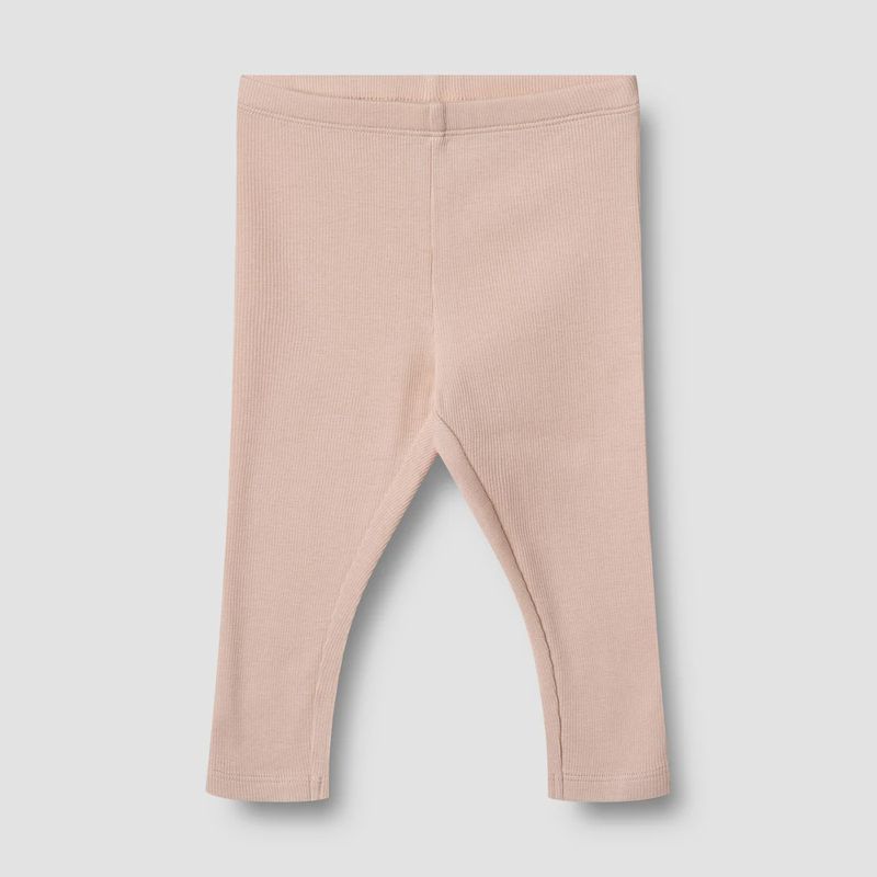 WHEAT Rib Leggings Maddy powder- kinderlegging