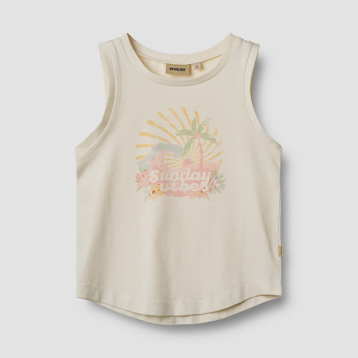 WHEAT mouwloze top Sava ivory- zomerkleding