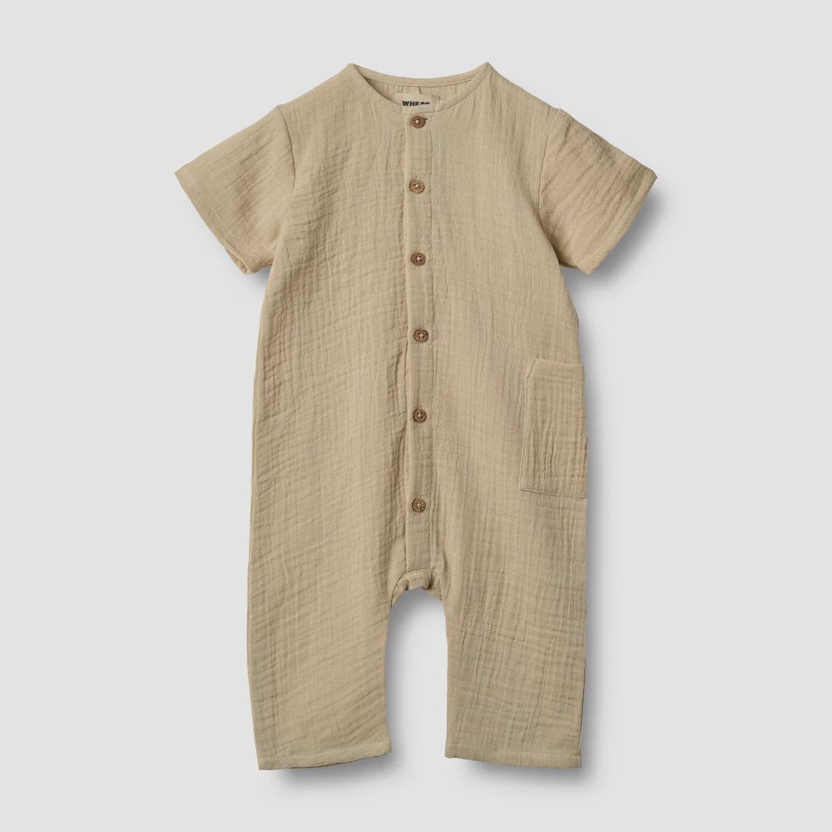 WHEAT romper jumpsuit Alex sand mouseline boxpakje