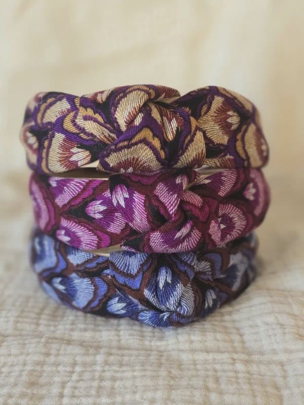 Juuls knotted headband autumn pink