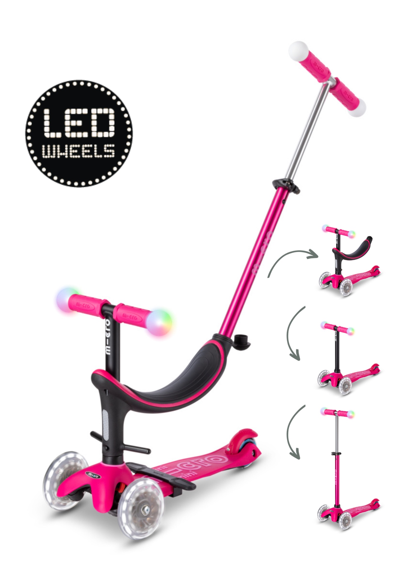 Micro - Mini2Grow Deluxe Magic LED Step 4-in-1 - Roze