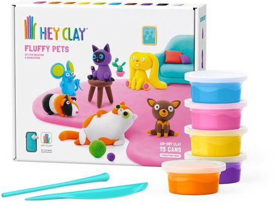 Hey Clay Fluffy Pets (15-delig)