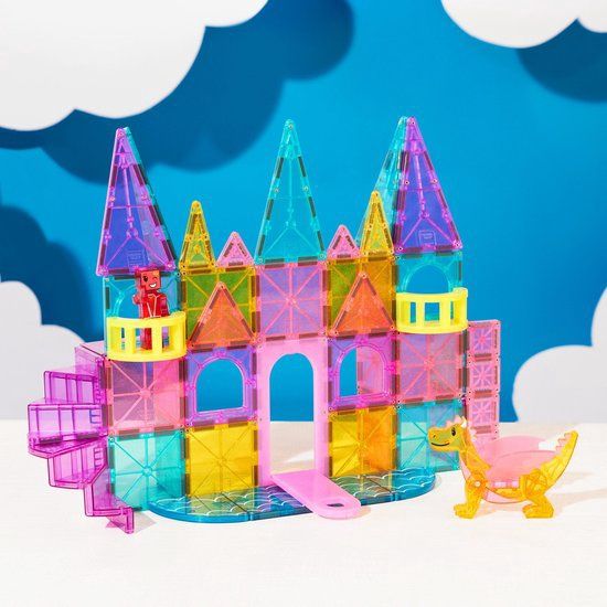 Magna-Tiles Castle DLX Set 48-delig magnetisch speelgoed
