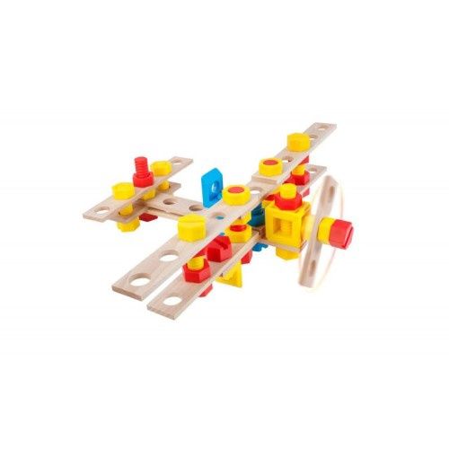 Alexander Toys Constructor vliegtuig 50-delige bouwset in elkaar gezet – STEM speelgoed