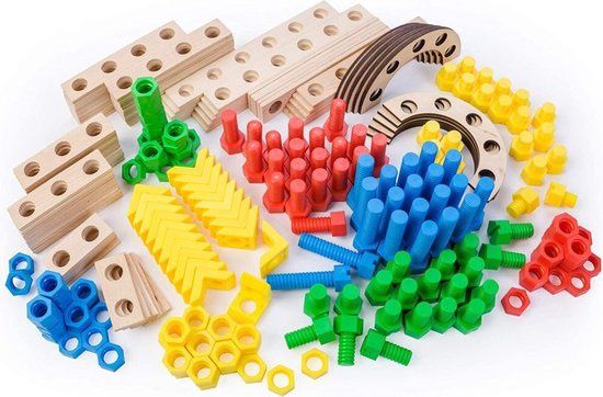 Alexander Toys Constructor Junior 125-delige bouwset alle onderdelen – STEM speelgoed