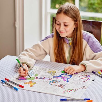 Eatsleepdoodle placemat to go butterfly