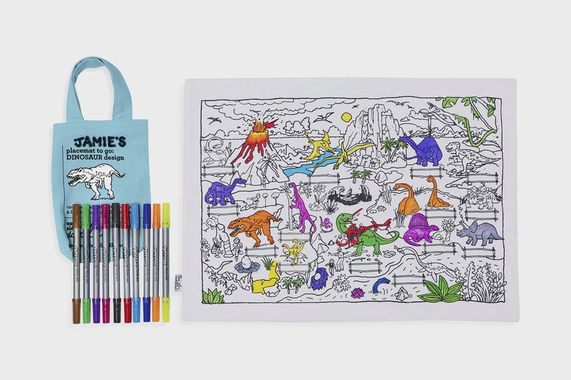 Eatsleepdoodle placemat to go: Dinosaurus