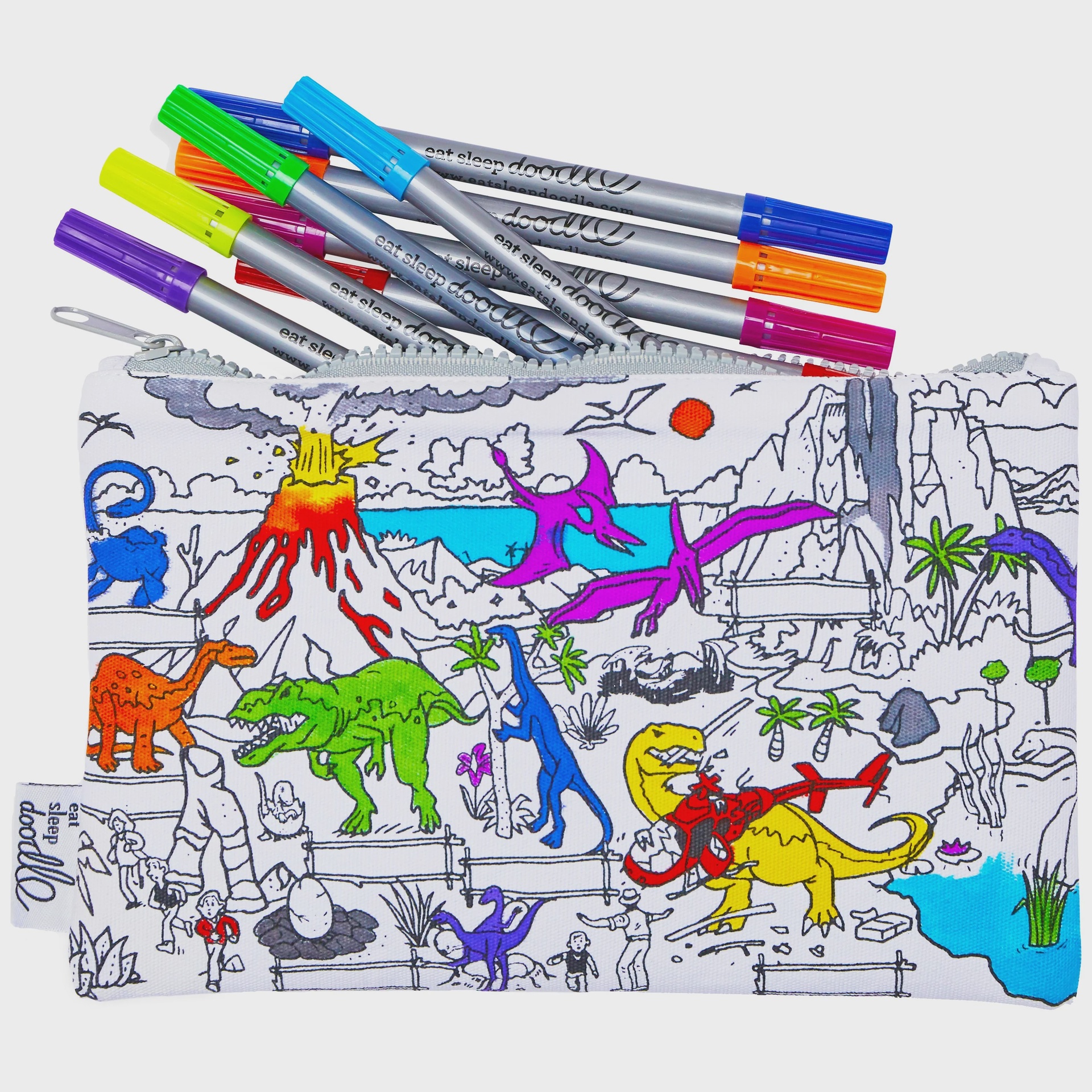 Eatsleepdoodle etui dinosaurus