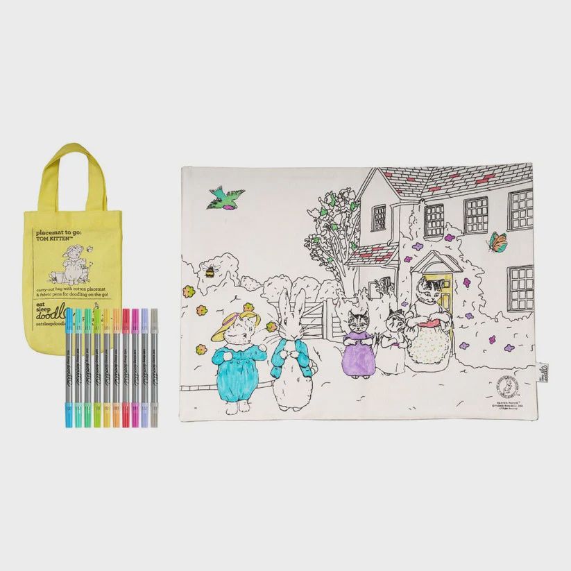 Eatsleepdoodle placemat to go: Tom Kitten