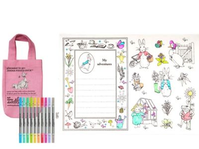 Eatsleepdoodle placemat to go: Jemina Puddle-Duck