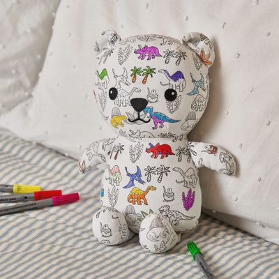 Eatsleepdoodle: Artie Bear colour in bear dinosaur