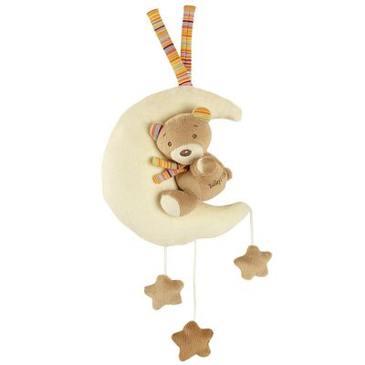 Fehn Muziekknuffel Teddy in Maan (Classic Stars)