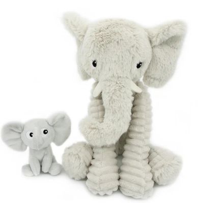 Les Déglingos Ptipotos Knuffelolifant Dimoitou &amp; Baby
