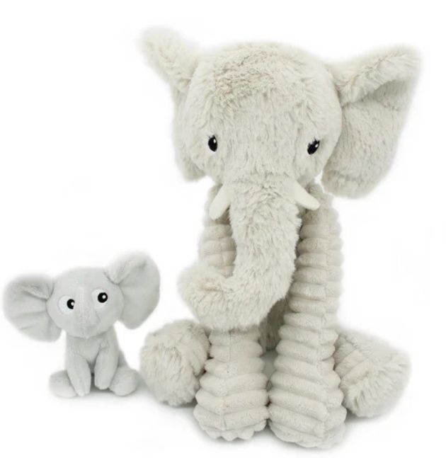 Les Déglingos Ptipotos Knuffelolifant Dimoitou &amp; Baby