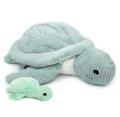 Les Ptipotos sauvenou the turtle mum and baby
