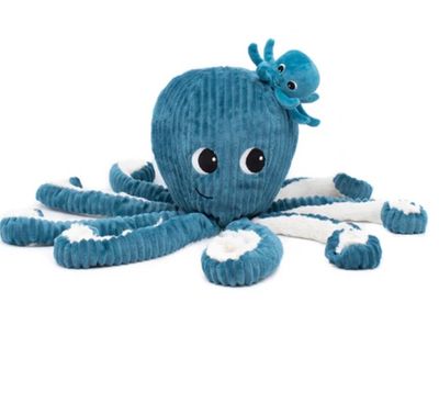 Les Déglingos Ptipotos Knuffeloctopus Filou &amp; Baby
