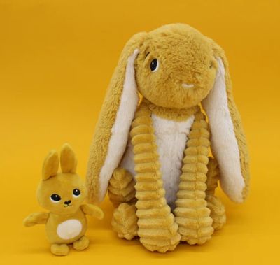 Les Déglingos Ptipotos Knuffelkonijn Toudou &amp; Baby