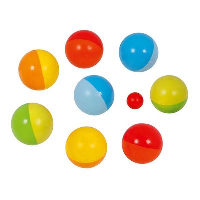 Goki Houten Jeu de Boules Spel met Katoenen Zak (9-delig)
