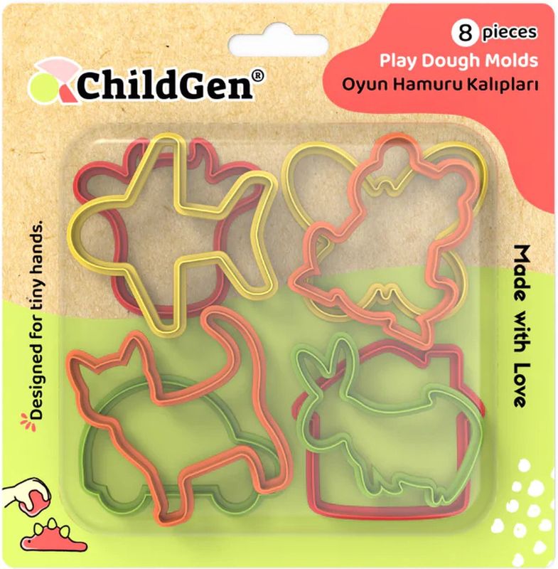ChildGen Speeldeeg Vormpjes – Set van 8 Stuks