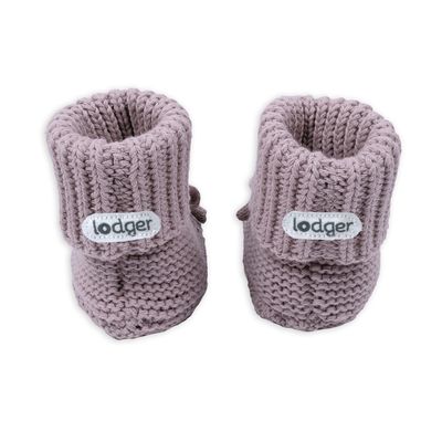 Lodger Newborn slofjes Slipper Knit Rose