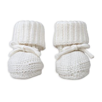 Newborn slofjes Slipper Knit Cloud Dancer
