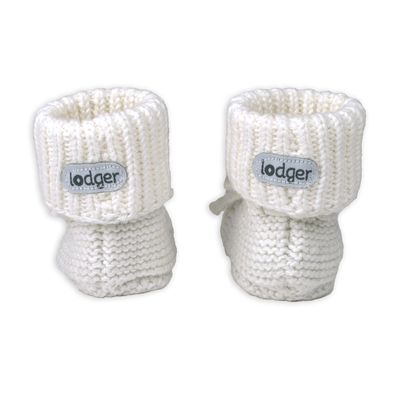 Lodger Newborn slofjes Slipper Knit Cloud Dancer