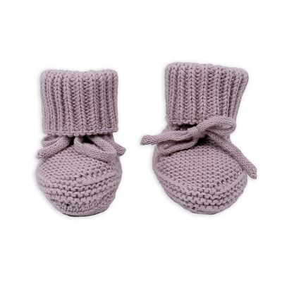 Newborn slofjes Slipper Knit Rose
