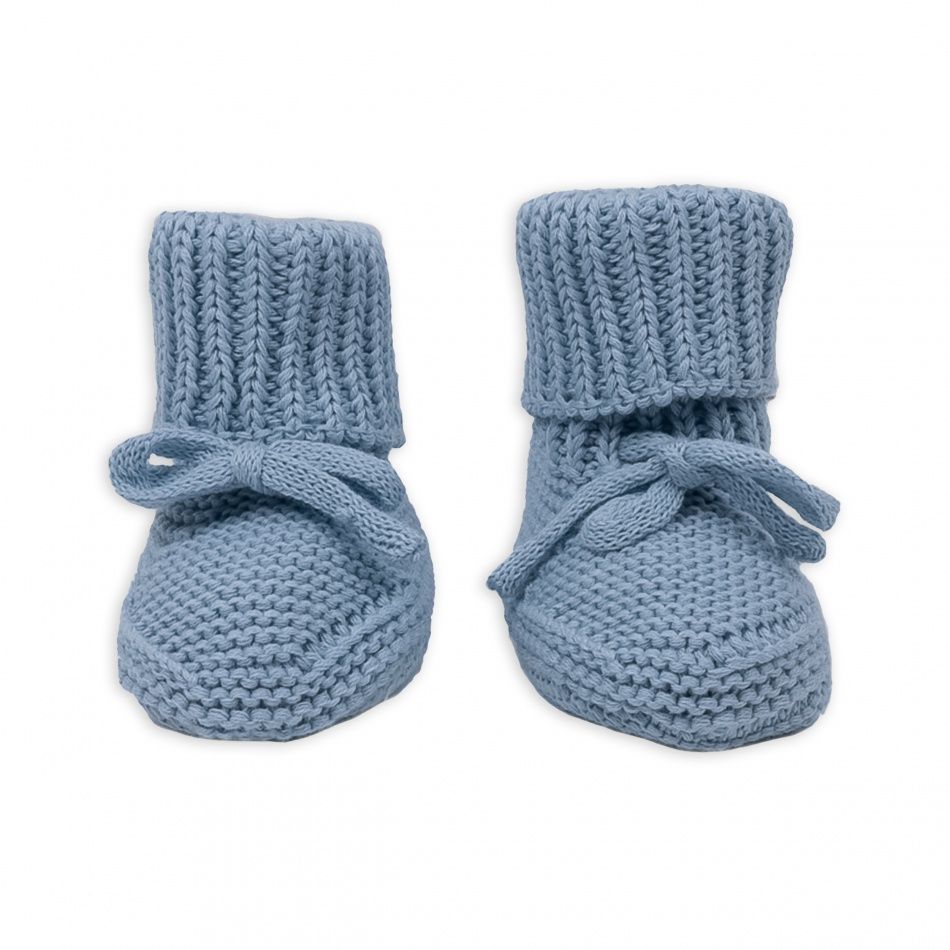 newborn slofjes Knit Blue Fogg