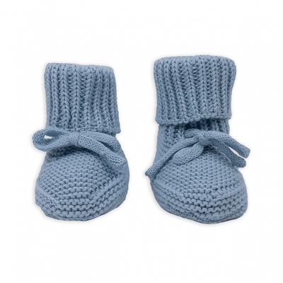 Newborn slofjes Knit Blue Fogg
